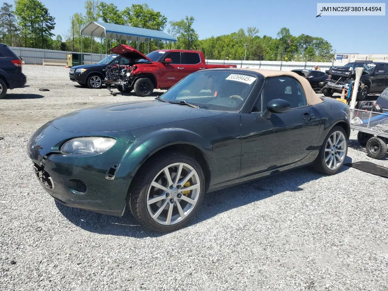 2008 Mazda Mx-5 Miata VIN: JM1NC25F380144594 Lot: 53269445