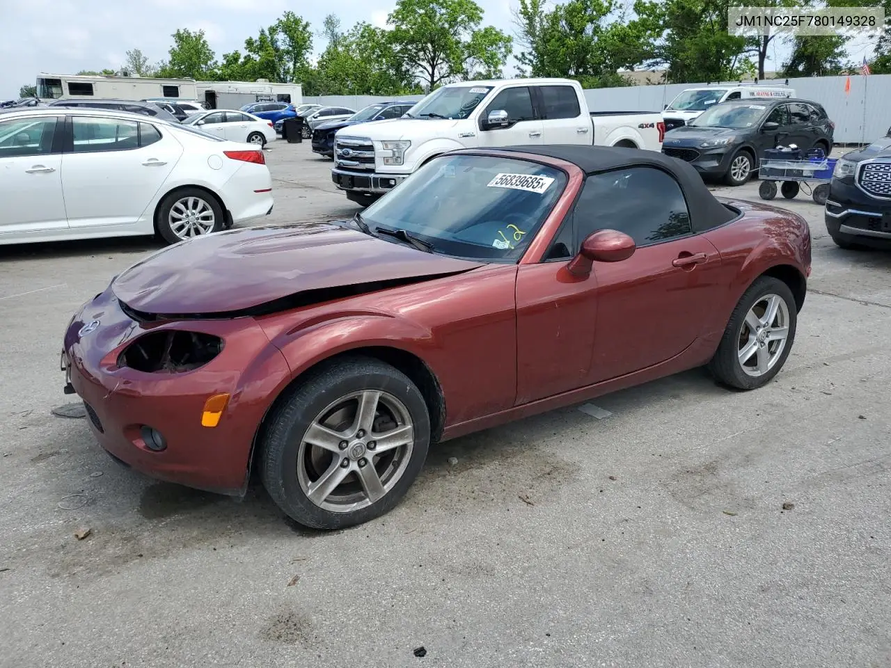 2008 Mazda Mx-5 Miata VIN: JM1NC25F780149328 Lot: 56839685