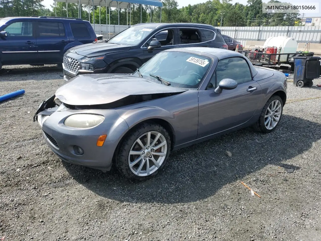 2008 Mazda Mx-5 Miata VIN: JM1NC26F180150666 Lot: 59139755
