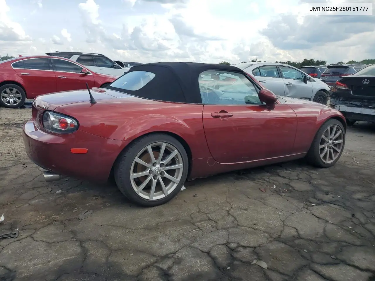2008 Mazda Mx-5 Miata VIN: JM1NC25F280151777 Lot: 60262235