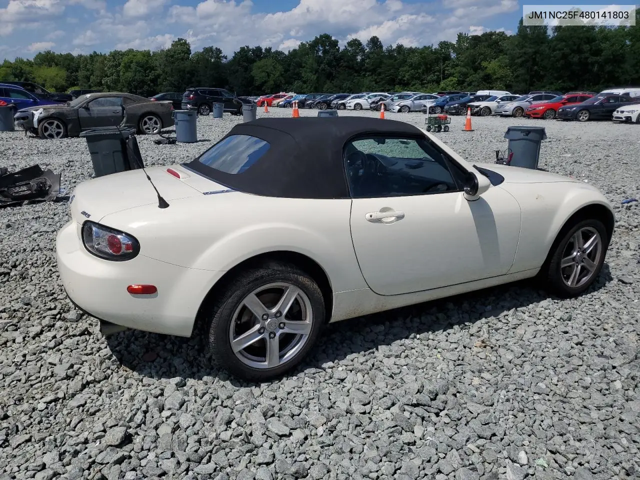 2008 Mazda Mx-5 Miata VIN: JM1NC25F480141803 Lot: 61535875