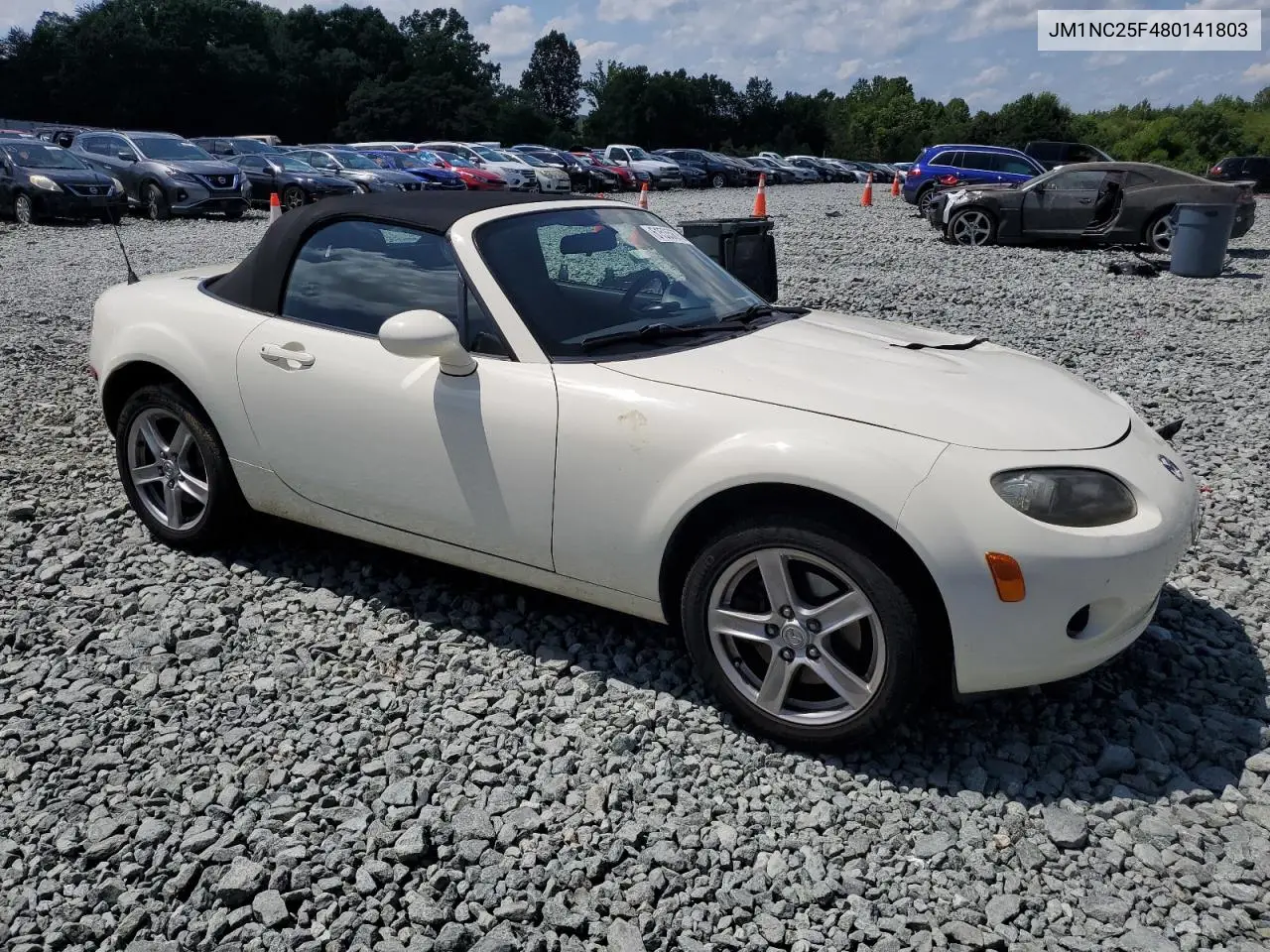2008 Mazda Mx-5 Miata VIN: JM1NC25F480141803 Lot: 61535875