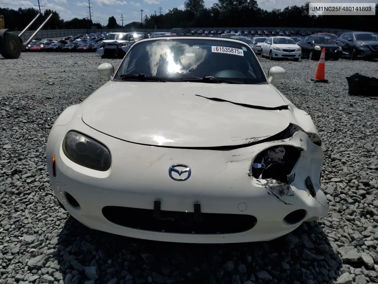 2008 Mazda Mx-5 Miata VIN: JM1NC25F480141803 Lot: 61535875