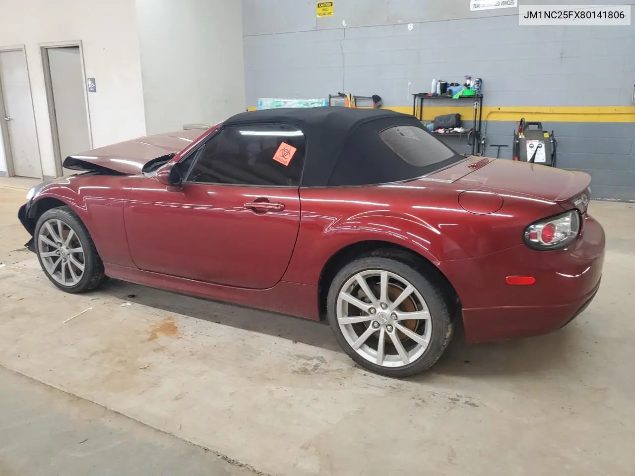 2008 Mazda Mx-5 Miata VIN: JM1NC25FX80141806 Lot: 62081825