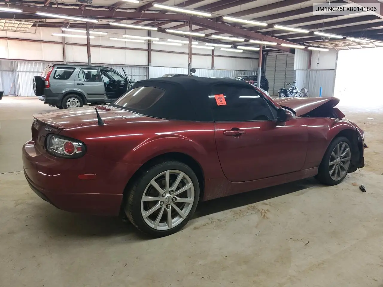 2008 Mazda Mx-5 Miata VIN: JM1NC25FX80141806 Lot: 62081825