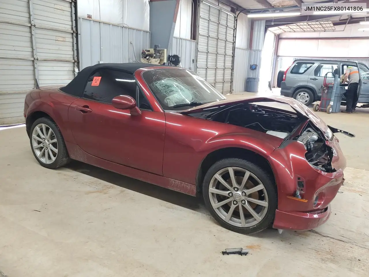 2008 Mazda Mx-5 Miata VIN: JM1NC25FX80141806 Lot: 62081825