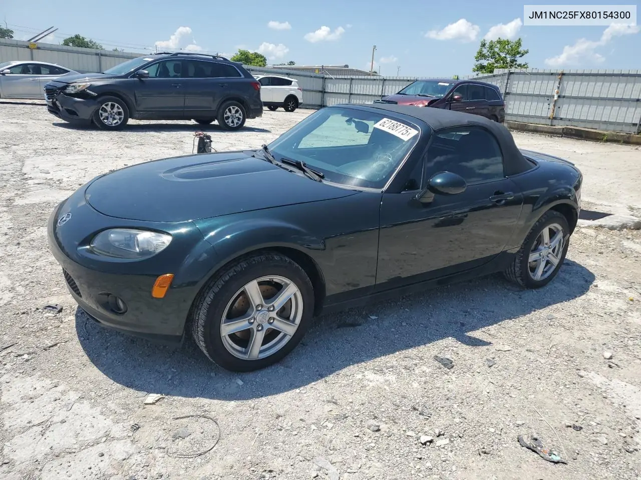 2008 Mazda Mx-5 Miata VIN: JM1NC25FX80154300 Lot: 62188775