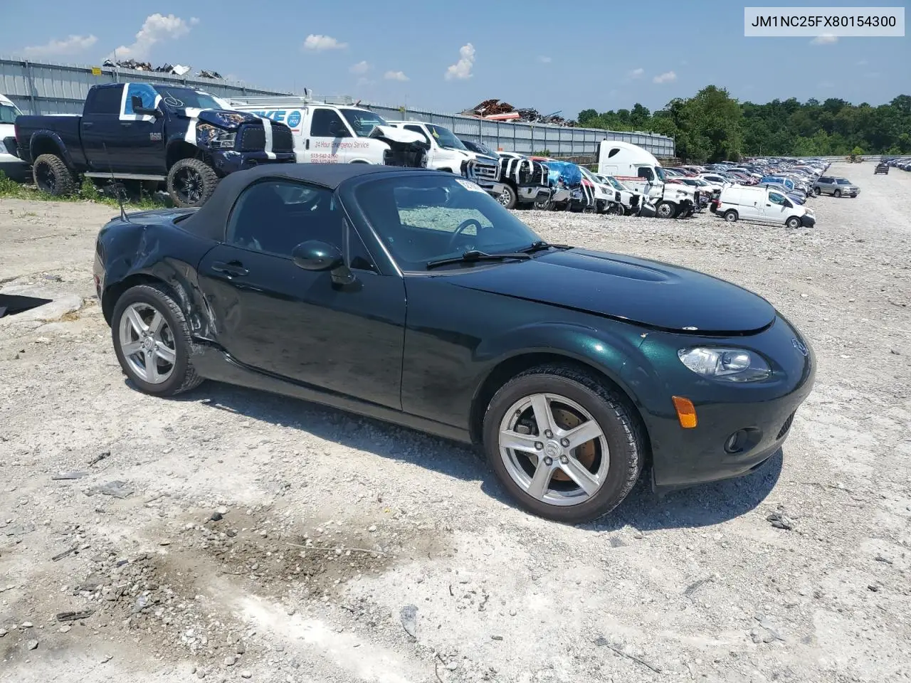 2008 Mazda Mx-5 Miata VIN: JM1NC25FX80154300 Lot: 62188775