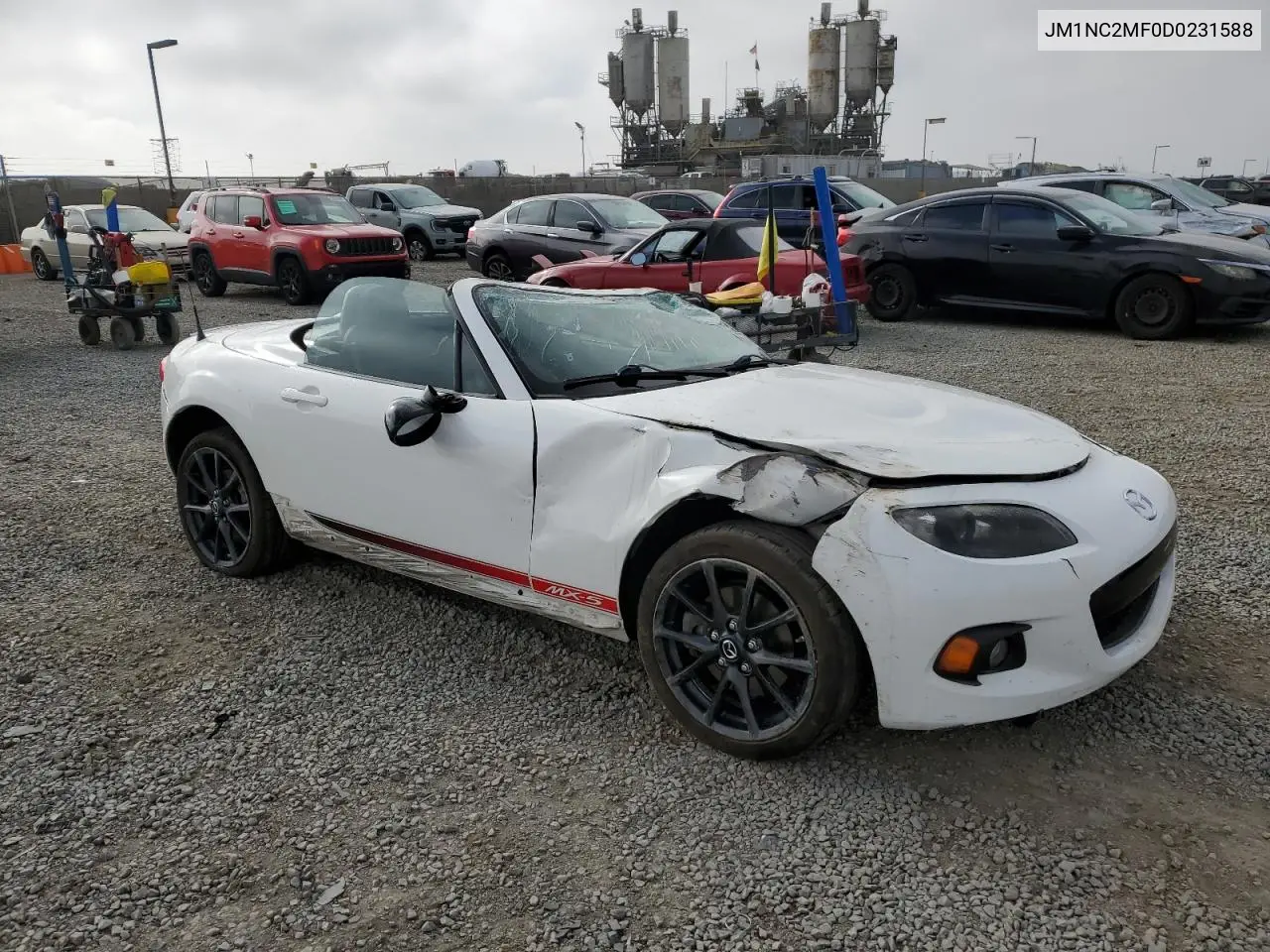 2013 Mazda Mx-5 Miata Club VIN: JM1NC2MF0D0231588 Lot: 53745365