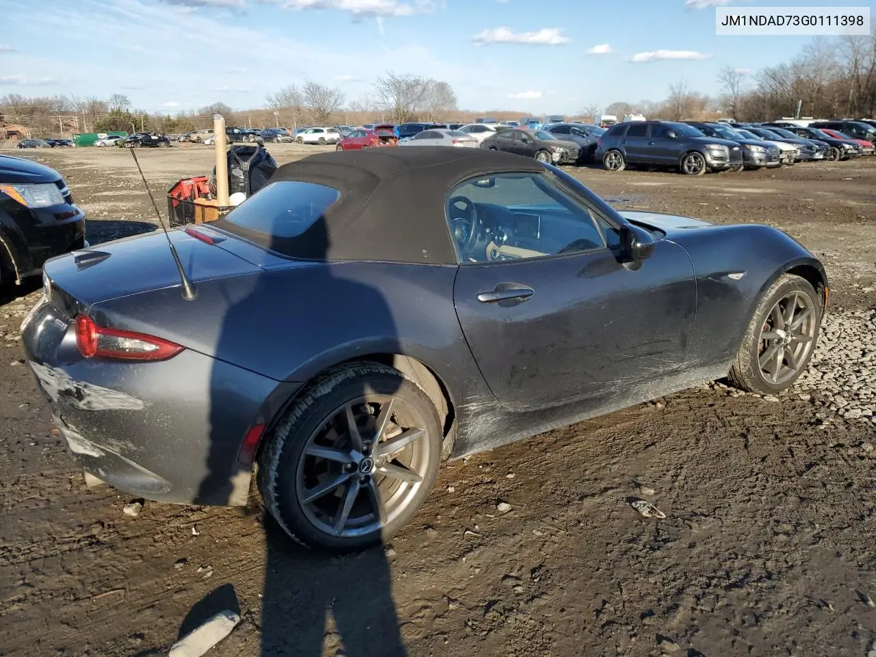 2016 Mazda Mx-5 Miata Grand Touring VIN: JM1NDAD73G0111398 Lot: 41757635
