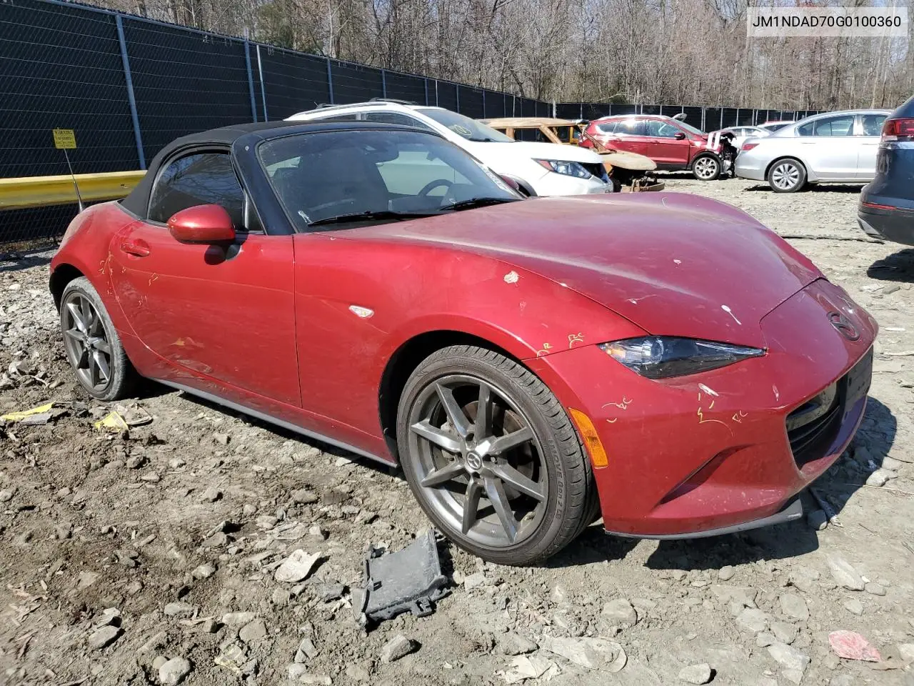 2016 Mazda Mx-5 Miata Grand Touring VIN: JM1NDAD70G0100360 Lot: 48552855