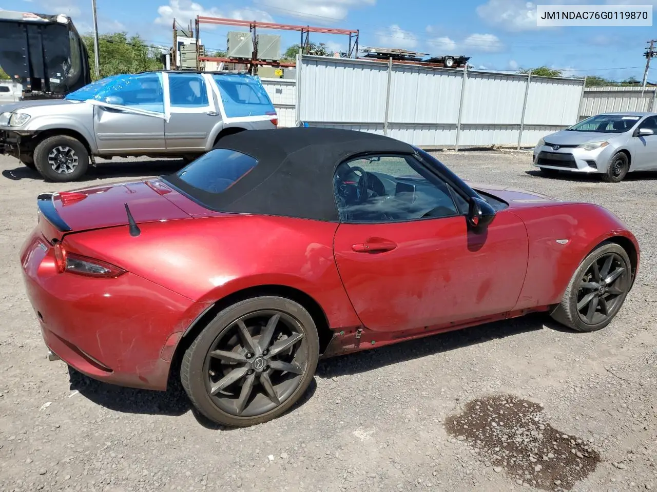 2016 Mazda Mx-5 Miata Club VIN: JM1NDAC76G0119870 Lot: 56076835