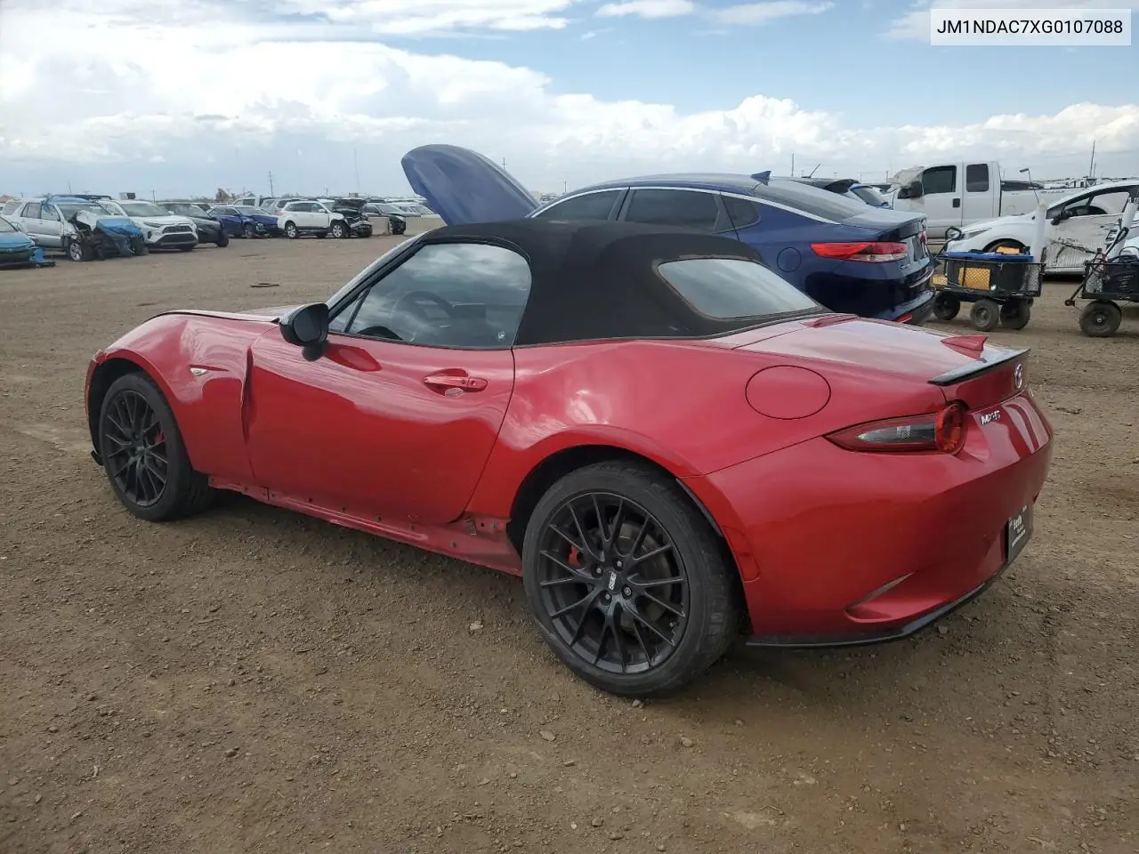2016 Mazda Mx-5 Miata Club VIN: JM1NDAC7XG0107088 Lot: 56707425