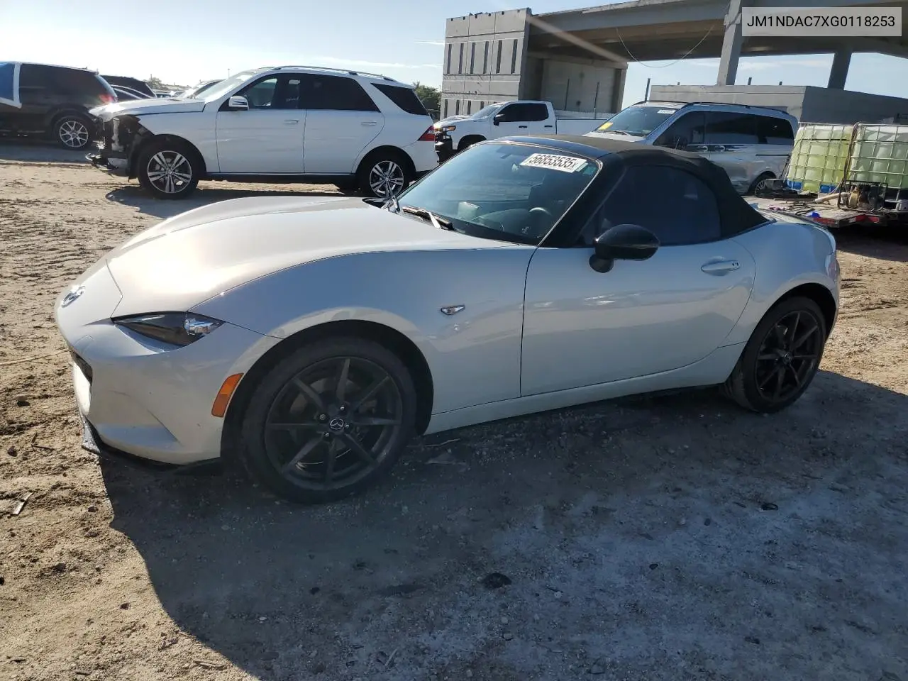 2016 Mazda Mx-5 Miata Club VIN: JM1NDAC7XG0118253 Lot: 56853535