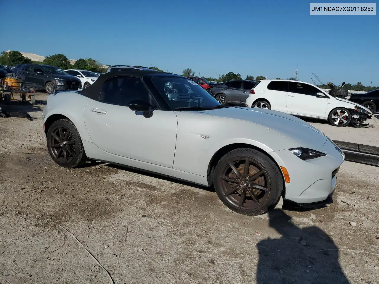 2016 Mazda Mx-5 Miata Club VIN: JM1NDAC7XG0118253 Lot: 56853535