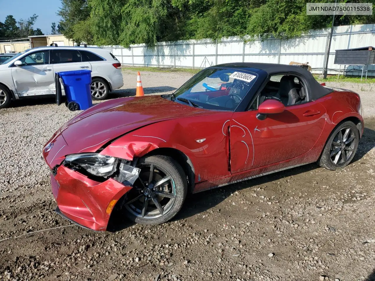 2016 Mazda Mx-5 Miata Grand Touring VIN: JM1NDAD75G0115338 Lot: 61053665