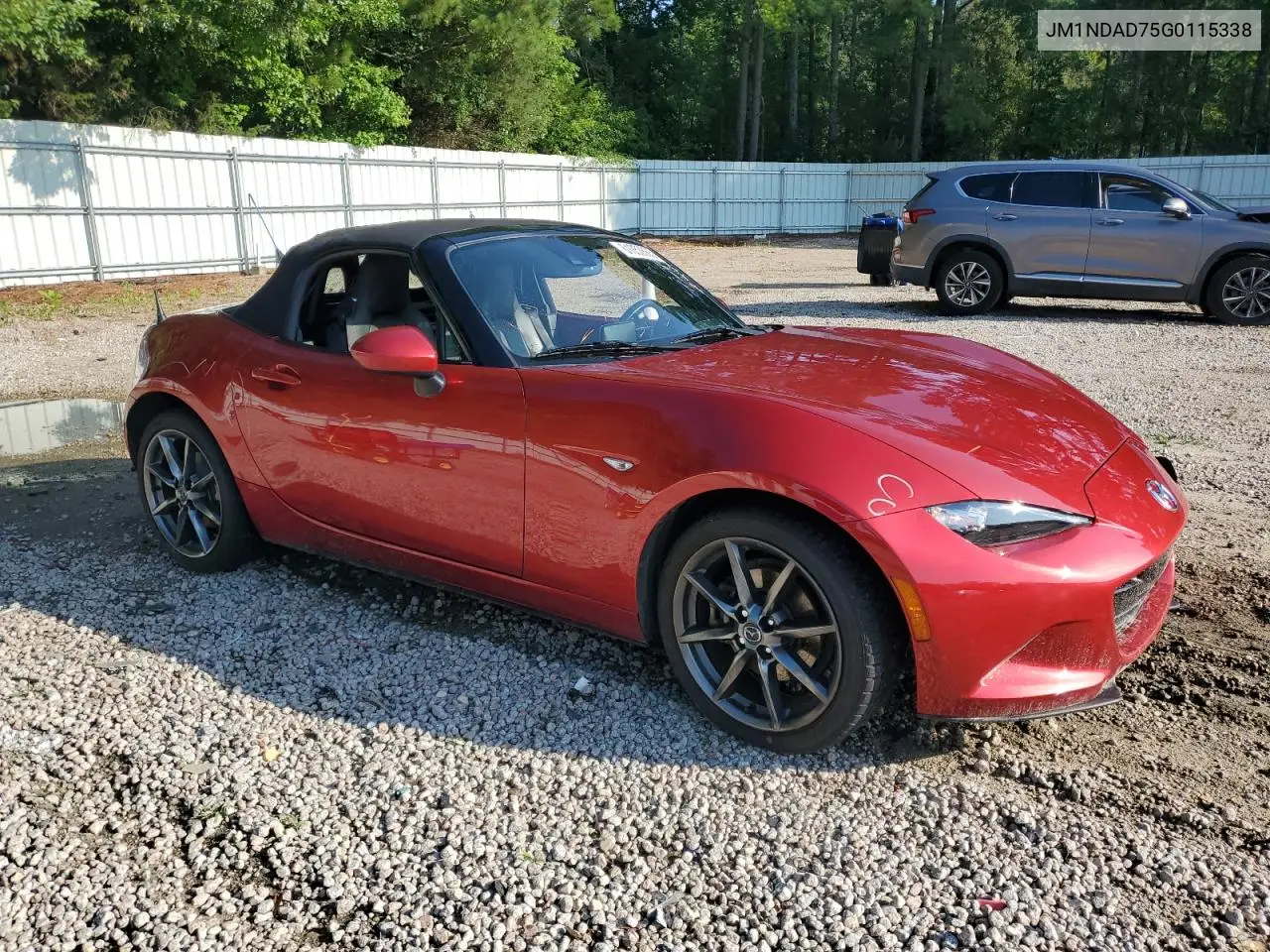 2016 Mazda Mx-5 Miata Grand Touring VIN: JM1NDAD75G0115338 Lot: 61053665