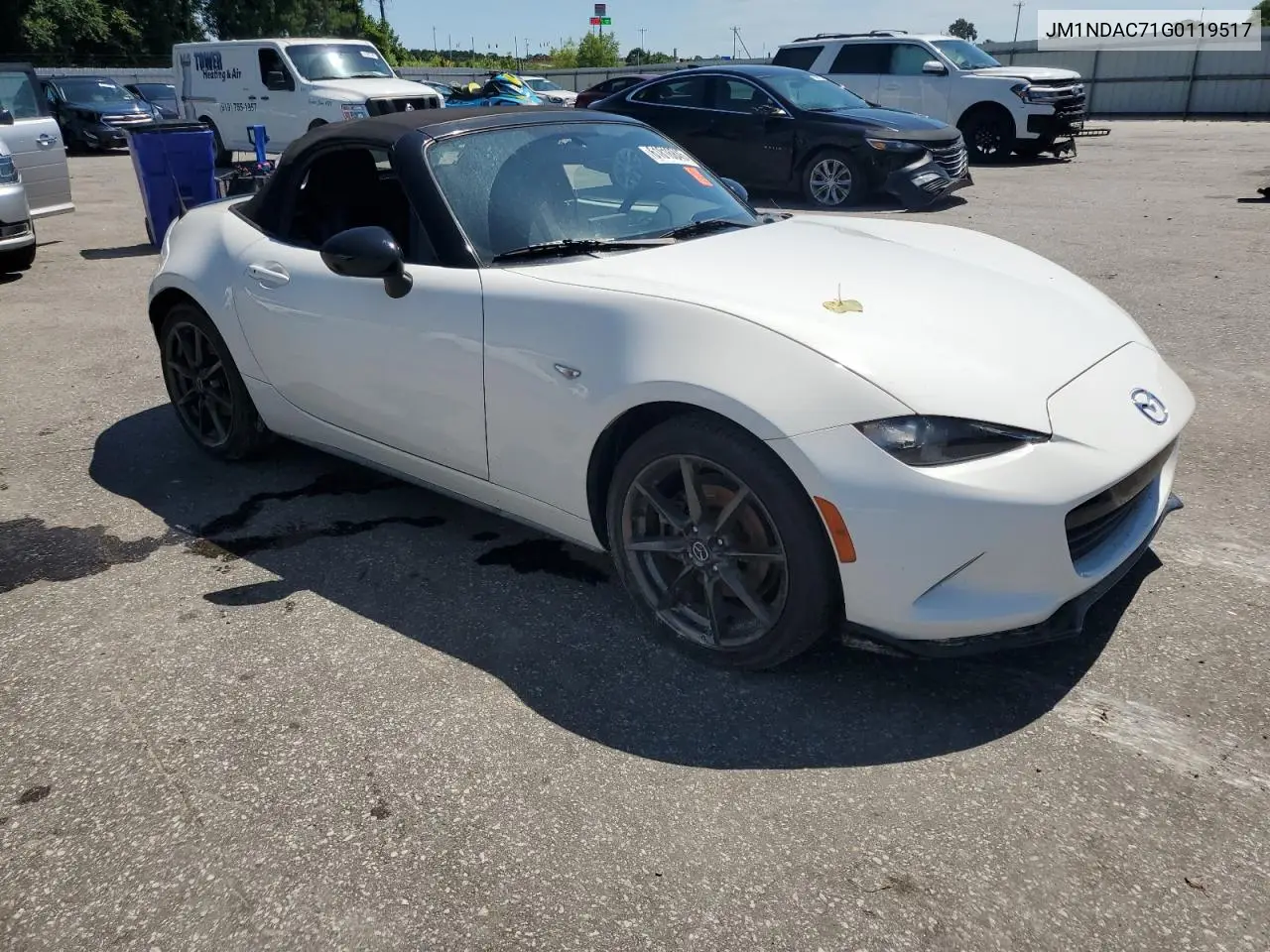 2016 Mazda Mx-5 Miata Club VIN: JM1NDAC71G0119517 Lot: 61816845
