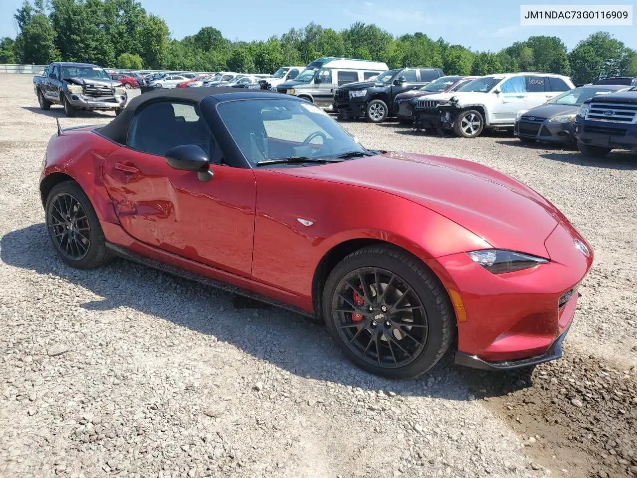 2016 Mazda Mx-5 Miata Club VIN: JM1NDAC73G0116909 Lot: 62297965