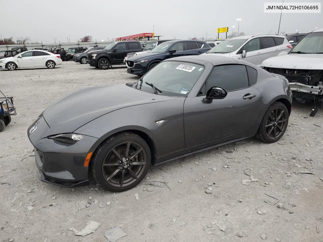 2017 Mazda Mx-5 Miata Club VIN: JM1NDAL72H0106695 Lot: 51309235