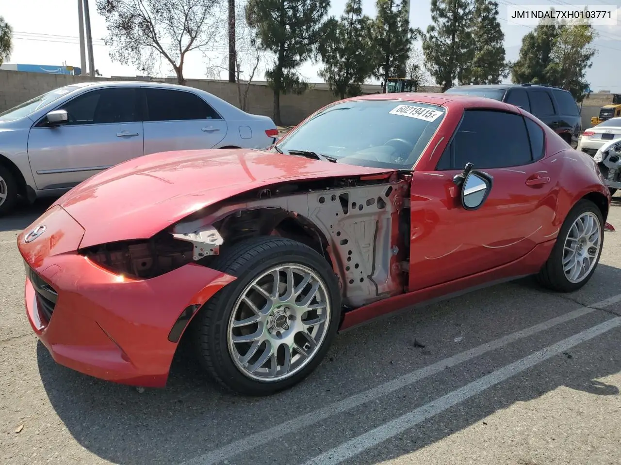 2017 Mazda Mx-5 Miata Club VIN: JM1NDAL7XH0103771 Lot: 60219415