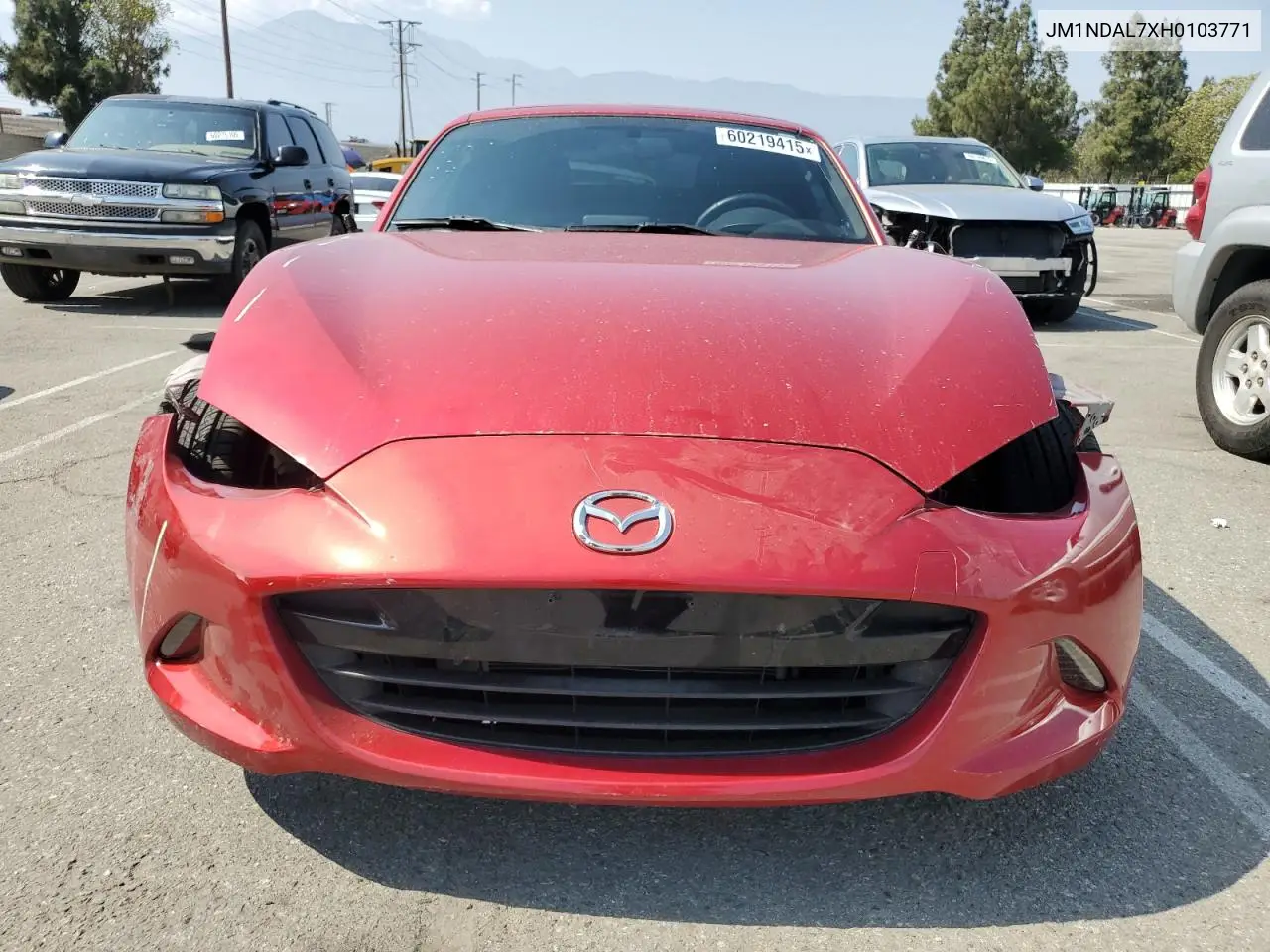 2017 Mazda Mx-5 Miata Club VIN: JM1NDAL7XH0103771 Lot: 60219415