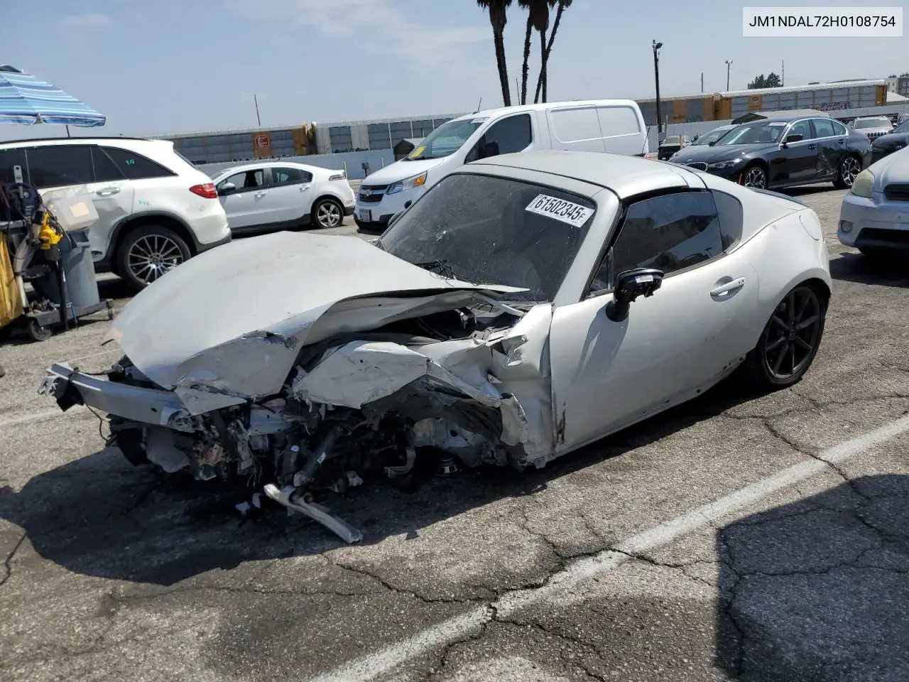 2017 Mazda Mx-5 Miata Club VIN: JM1NDAL72H0108754 Lot: 61502345