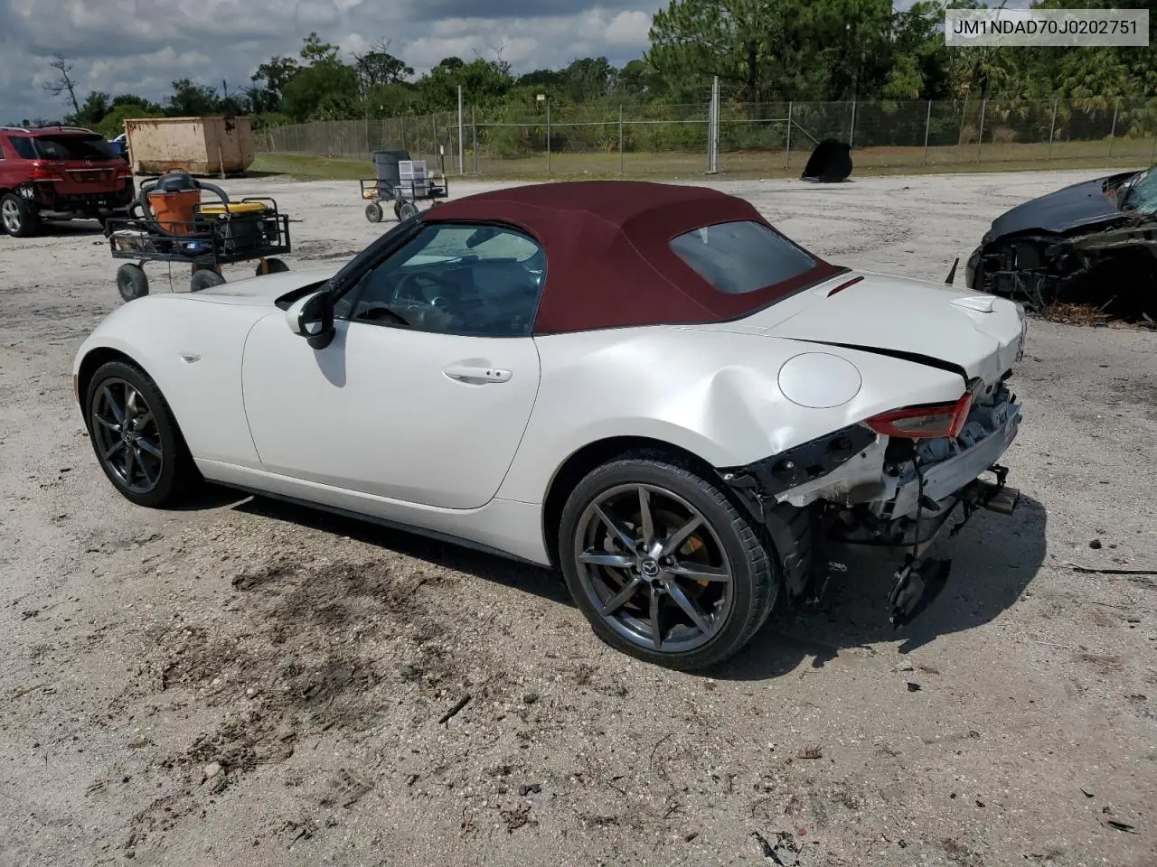 2018 Mazda Mx-5 Miata Grand Touring VIN: JM1NDAD70J0202751 Lot: 55337495