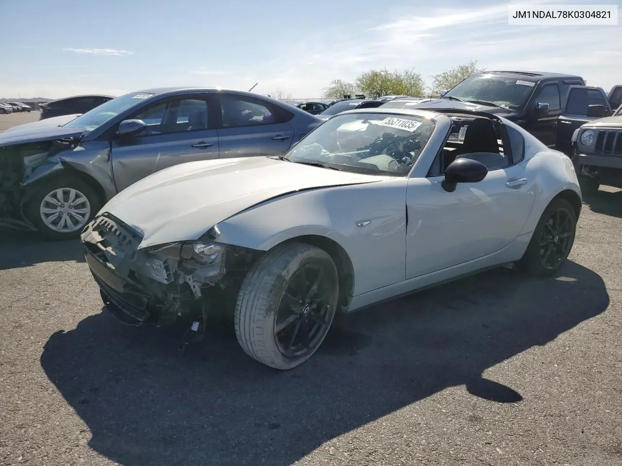 2019 Mazda Mx-5 Miata Club VIN: JM1NDAL78K0304821 Lot: 55311035