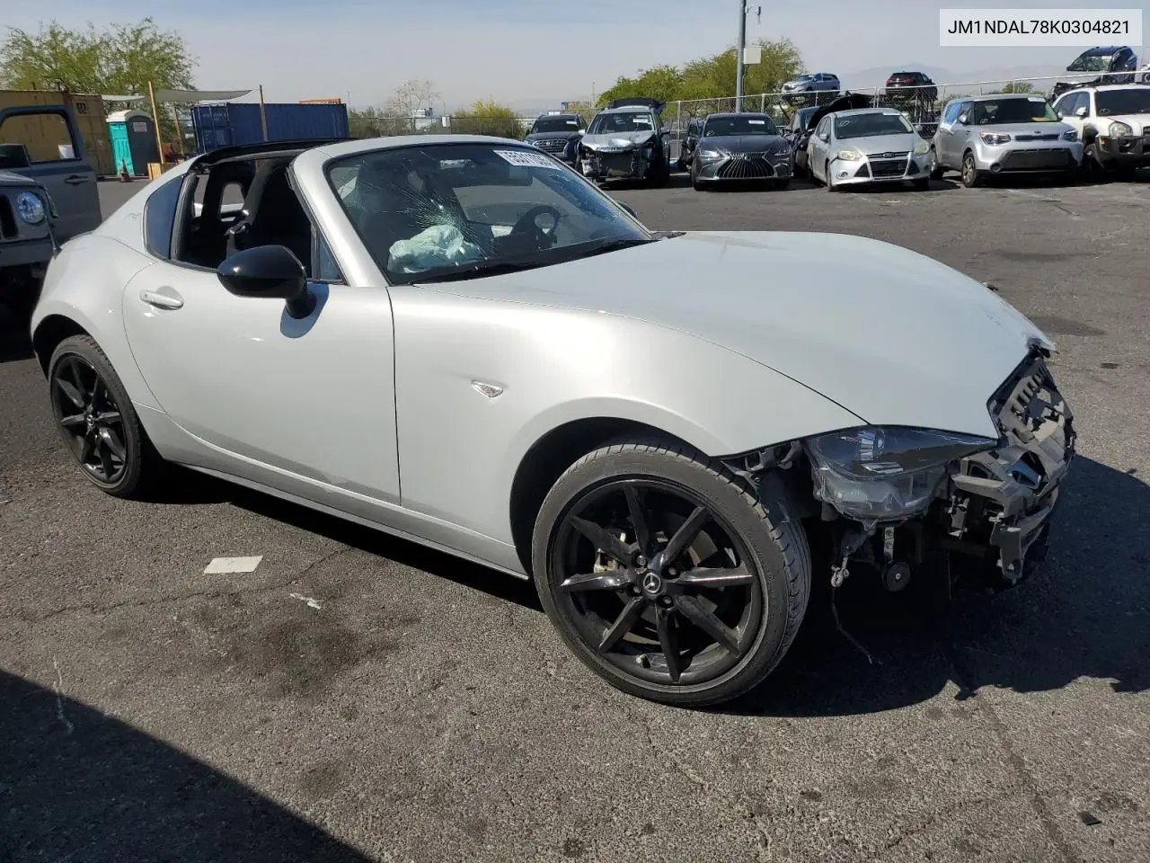 2019 Mazda Mx-5 Miata Club VIN: JM1NDAL78K0304821 Lot: 55311035