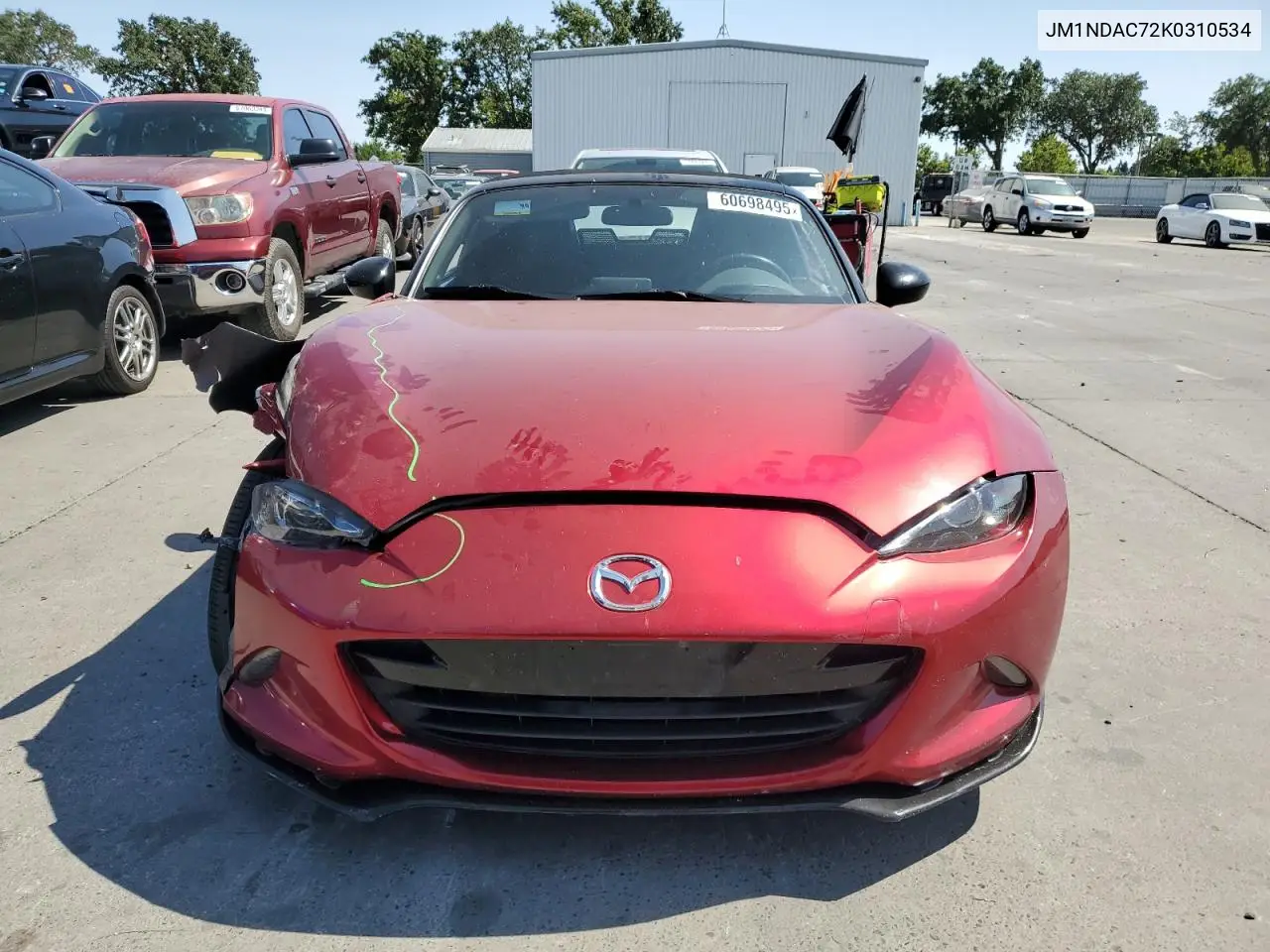 2019 Mazda Mx-5 Miata Club VIN: JM1NDAC72K0310534 Lot: 60698495