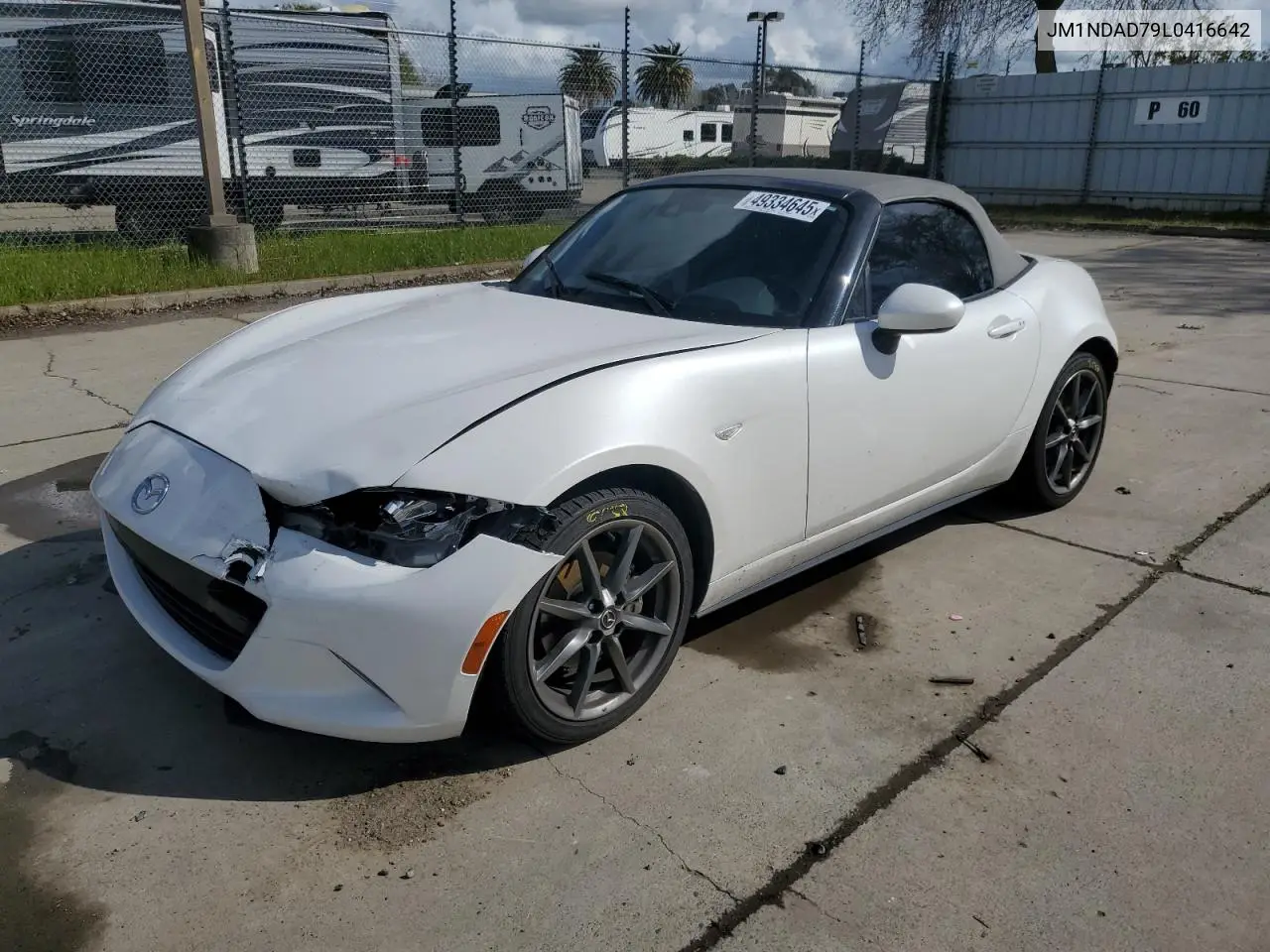 2020 Mazda Mx-5 Miata Grand Touring VIN: JM1NDAD79L0416642 Lot: 49334645