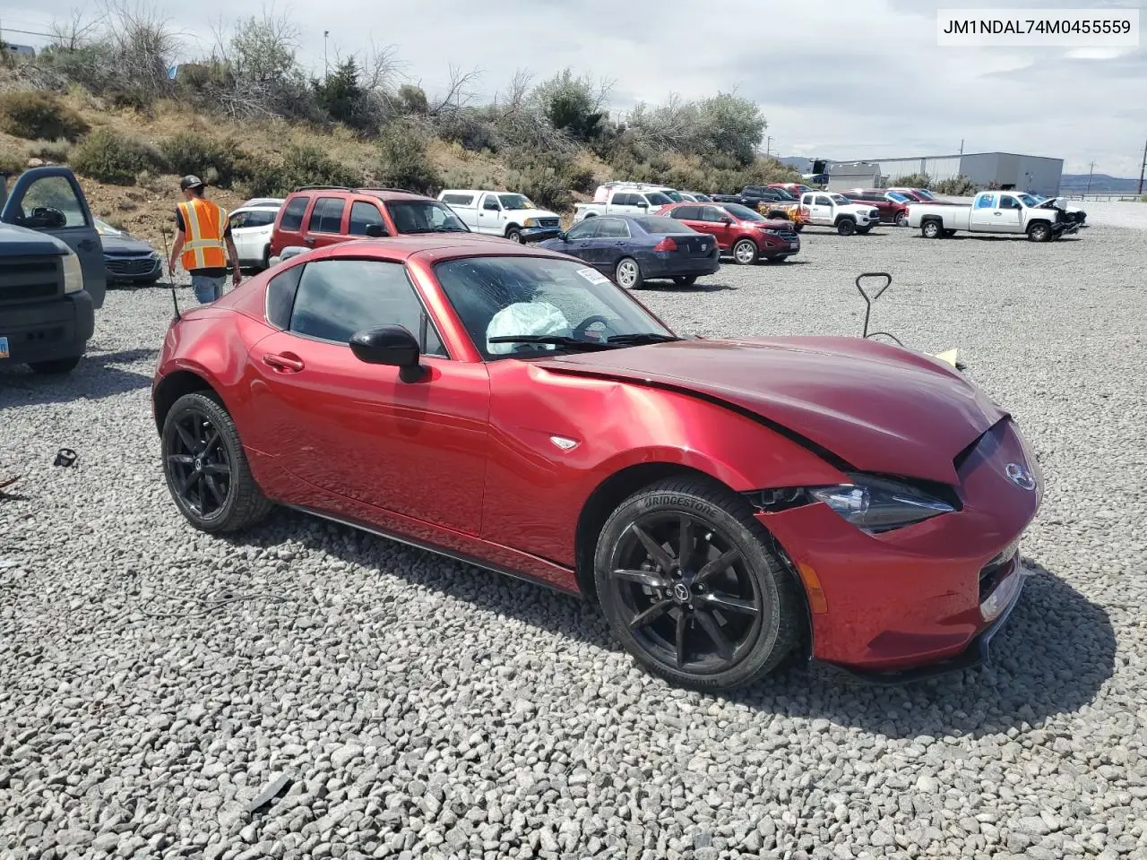 2021 Mazda Mx-5 Miata Club VIN: JM1NDAL74M0455559 Lot: 63622025