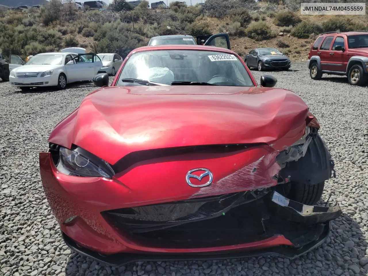 2021 Mazda Mx-5 Miata Club VIN: JM1NDAL74M0455559 Lot: 63622025