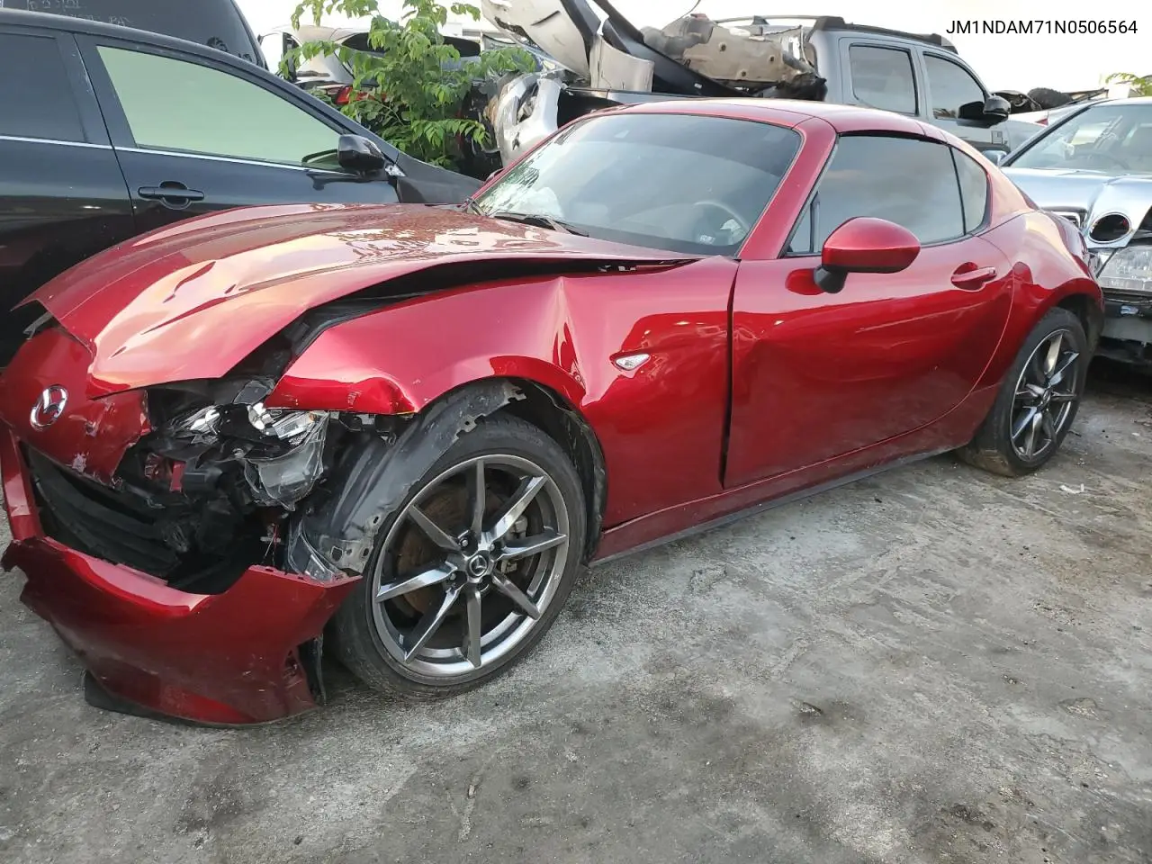 2022 Mazda Mx-5 Miata Grand Touring VIN: JM1NDAM71N0506564 Lot: 54540235