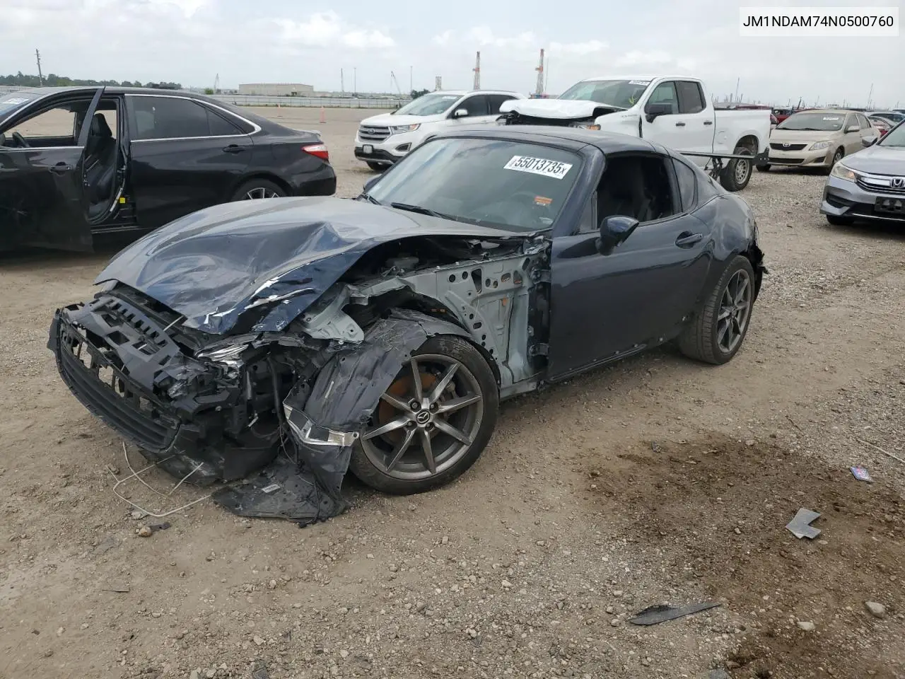 2022 Mazda Mx-5 Miata Grand Touring VIN: JM1NDAM74N0500760 Lot: 55013735