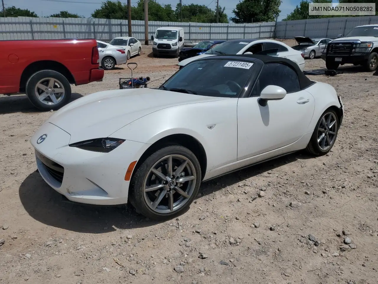 2022 Mazda Mx-5 Miata Grand Touring VIN: JM1NDAD71N0508282 Lot: 57231405