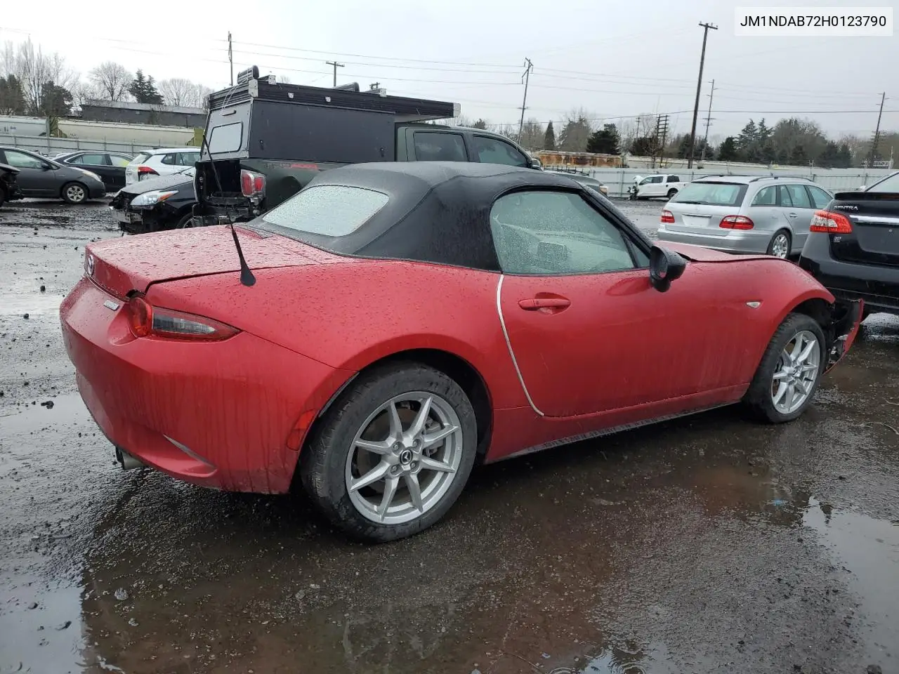 2017 Mazda Mx-5 Miata Sport VIN: JM1NDAB72H0123790 Lot: 43838455