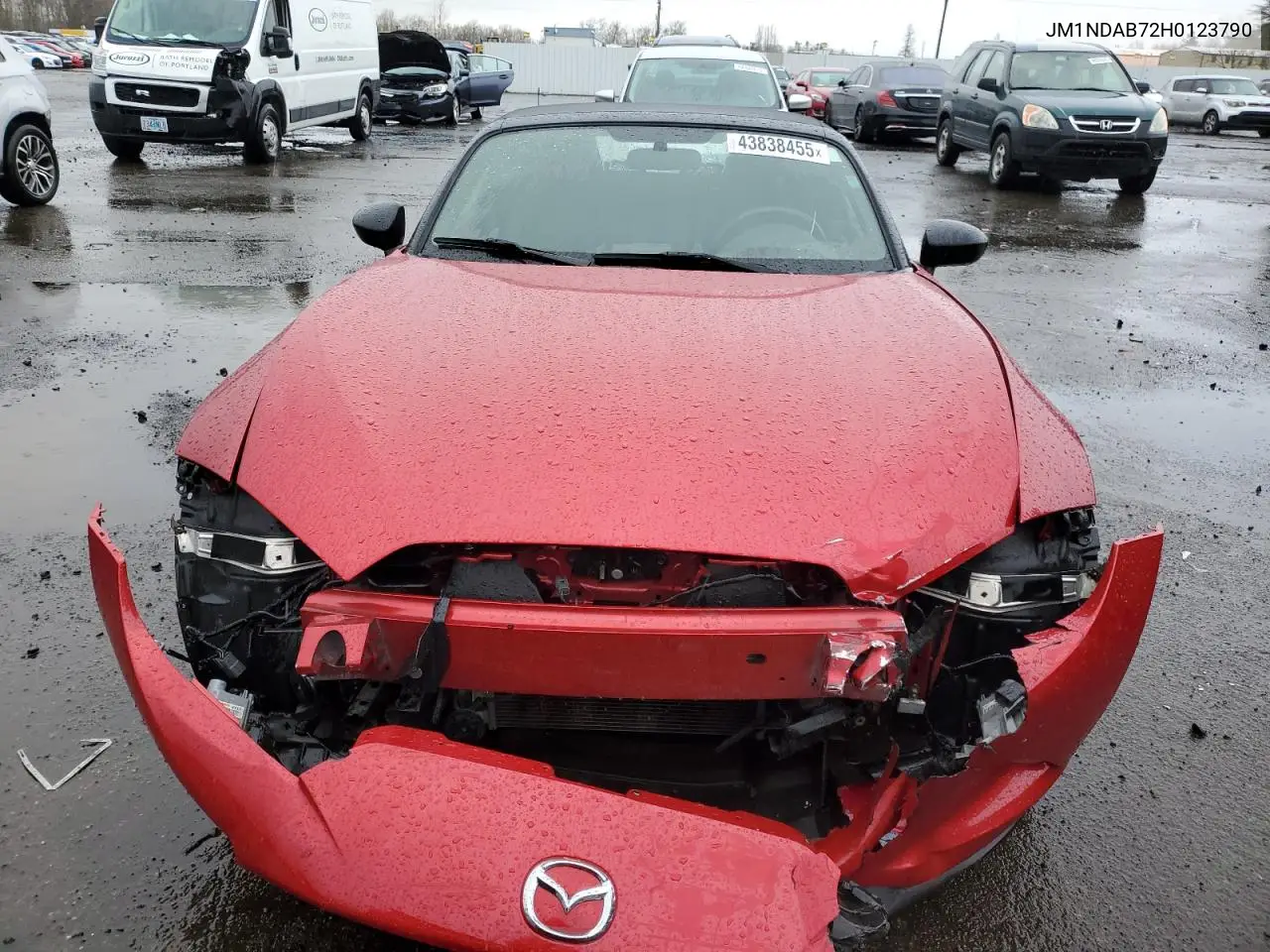 2017 Mazda Mx-5 Miata Sport VIN: JM1NDAB72H0123790 Lot: 43838455