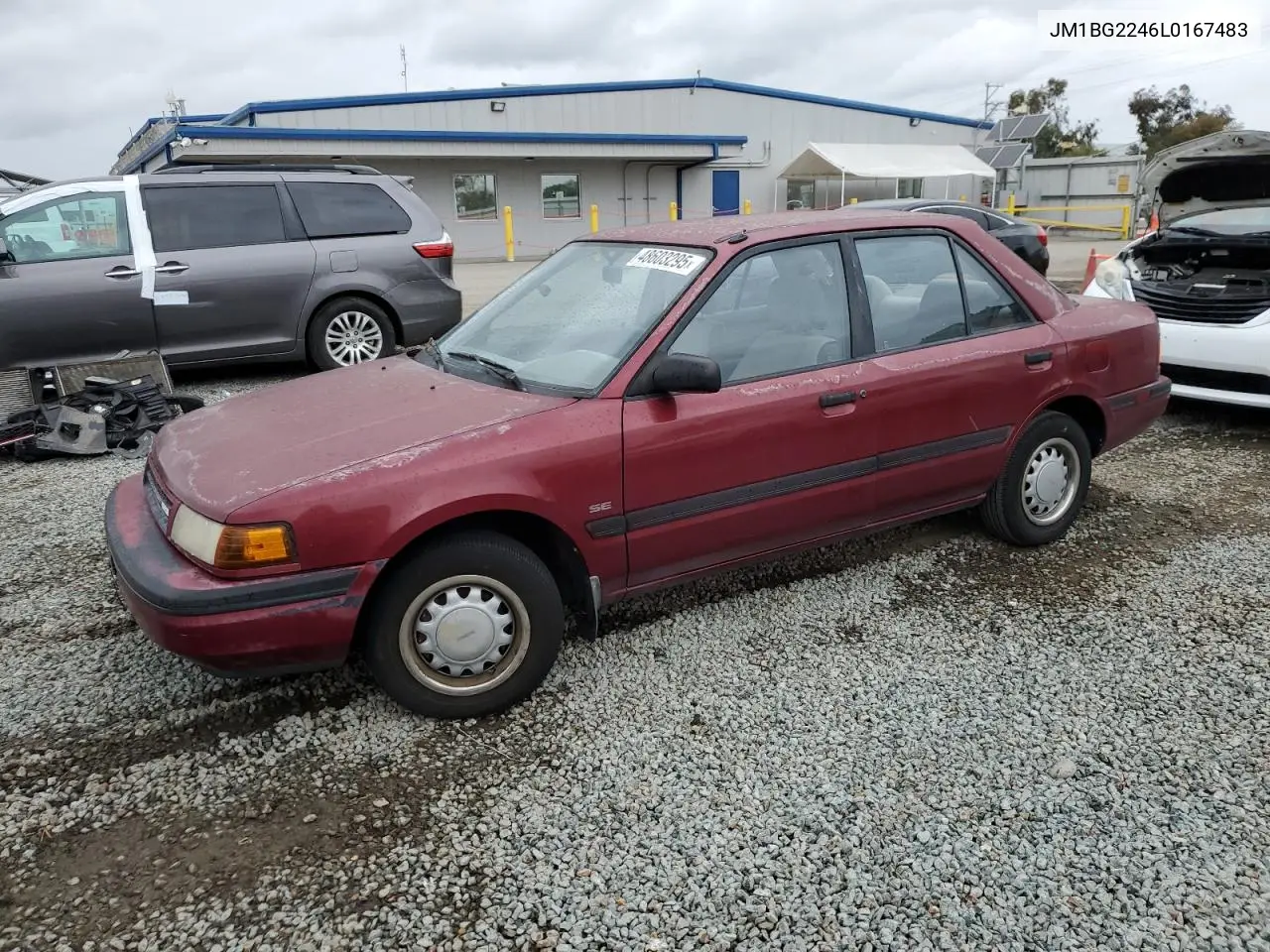 1990 Mazda Protege Se VIN: JM1BG2246L0167483 Lot: 48603295