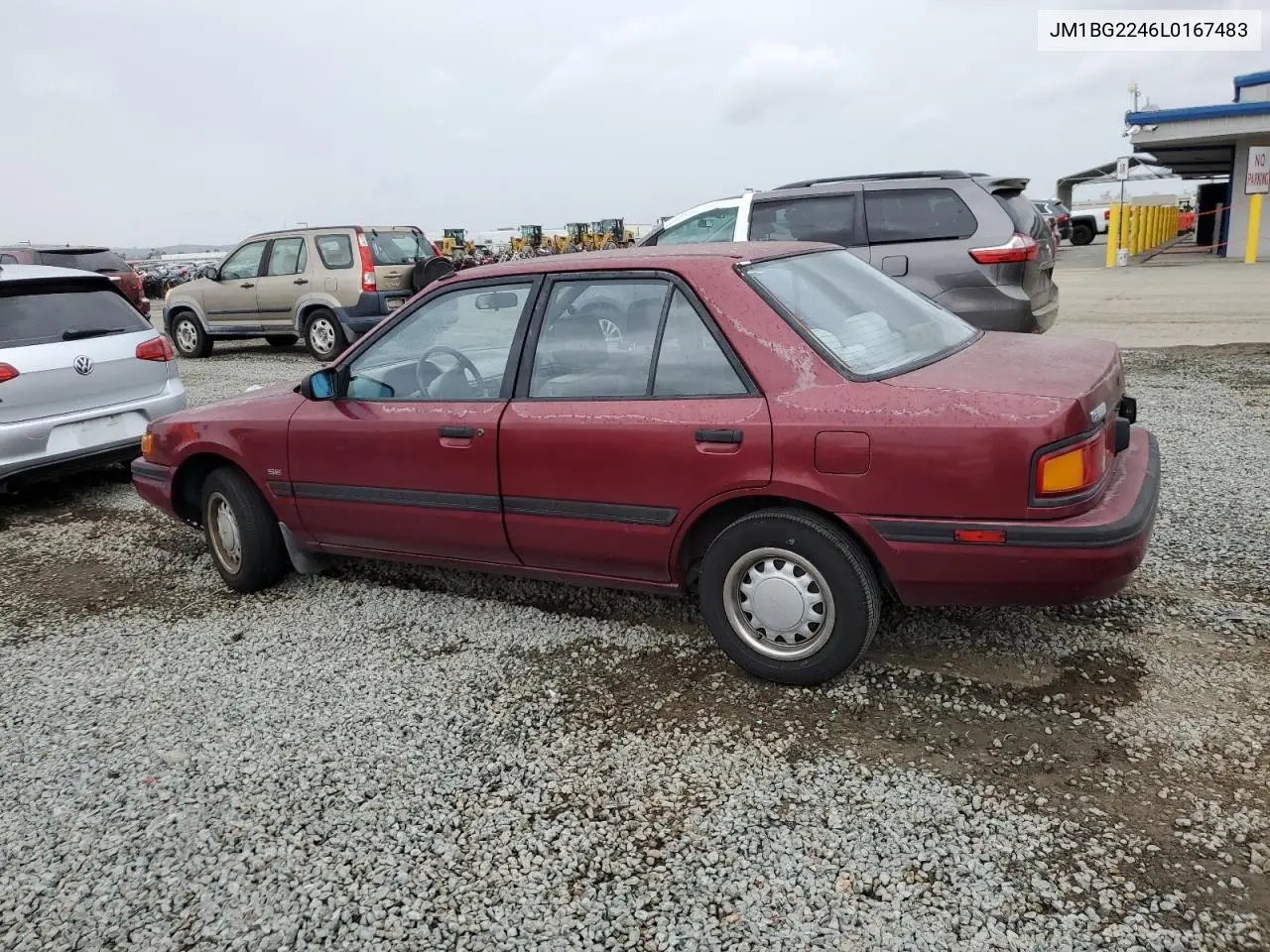 1990 Mazda Protege Se VIN: JM1BG2246L0167483 Lot: 48603295