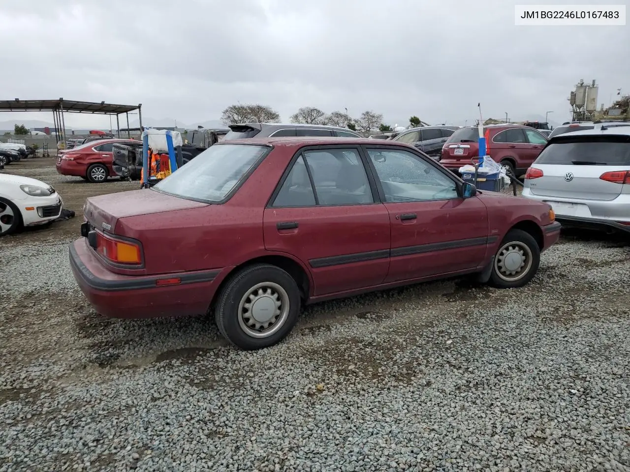 1990 Mazda Protege Se VIN: JM1BG2246L0167483 Lot: 48603295