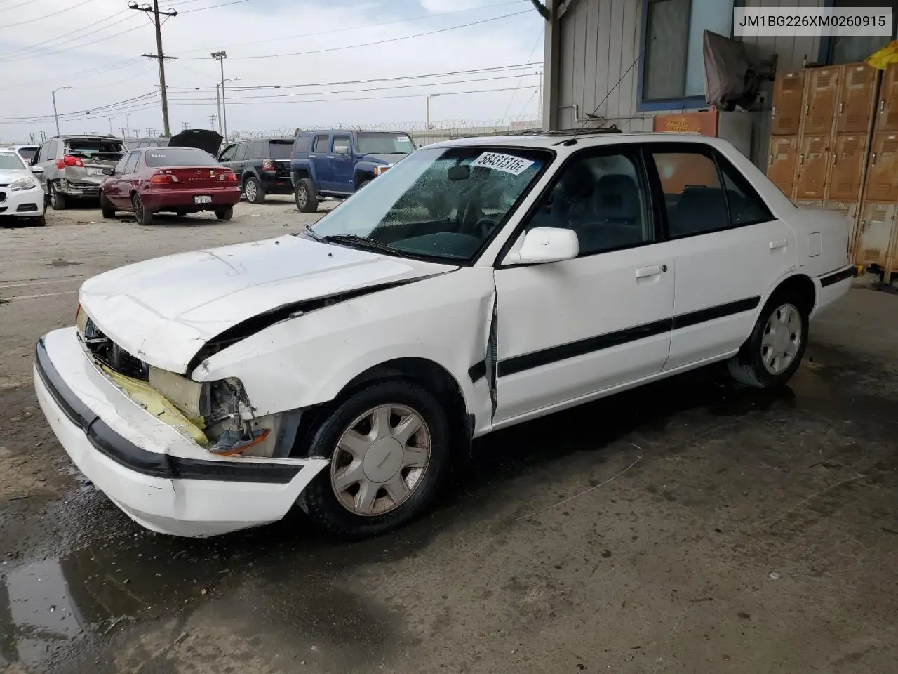 1991 Mazda Protege Lx VIN: JM1BG226XM0260915 Lot: 58431315