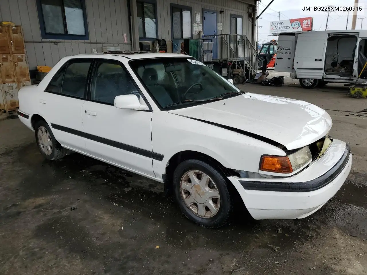 1991 Mazda Protege Lx VIN: JM1BG226XM0260915 Lot: 58431315