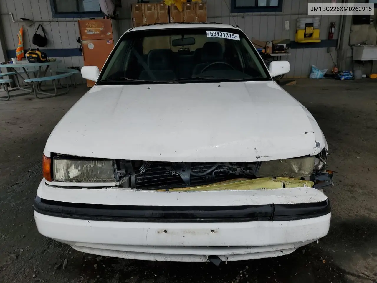 1991 Mazda Protege Lx VIN: JM1BG226XM0260915 Lot: 58431315