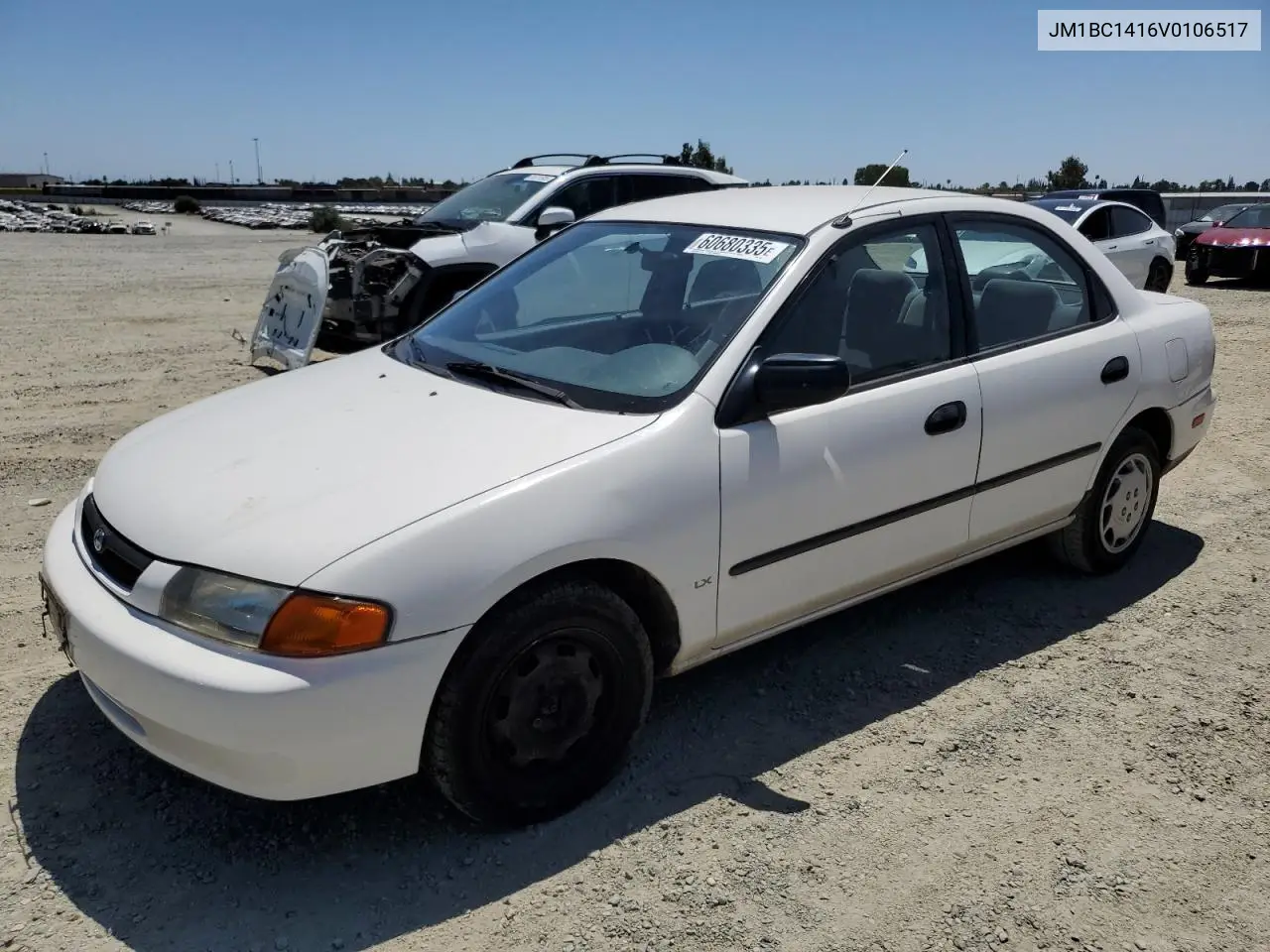 1997 Mazda Protege Dx VIN: JM1BC1416V0106517 Lot: 60680335