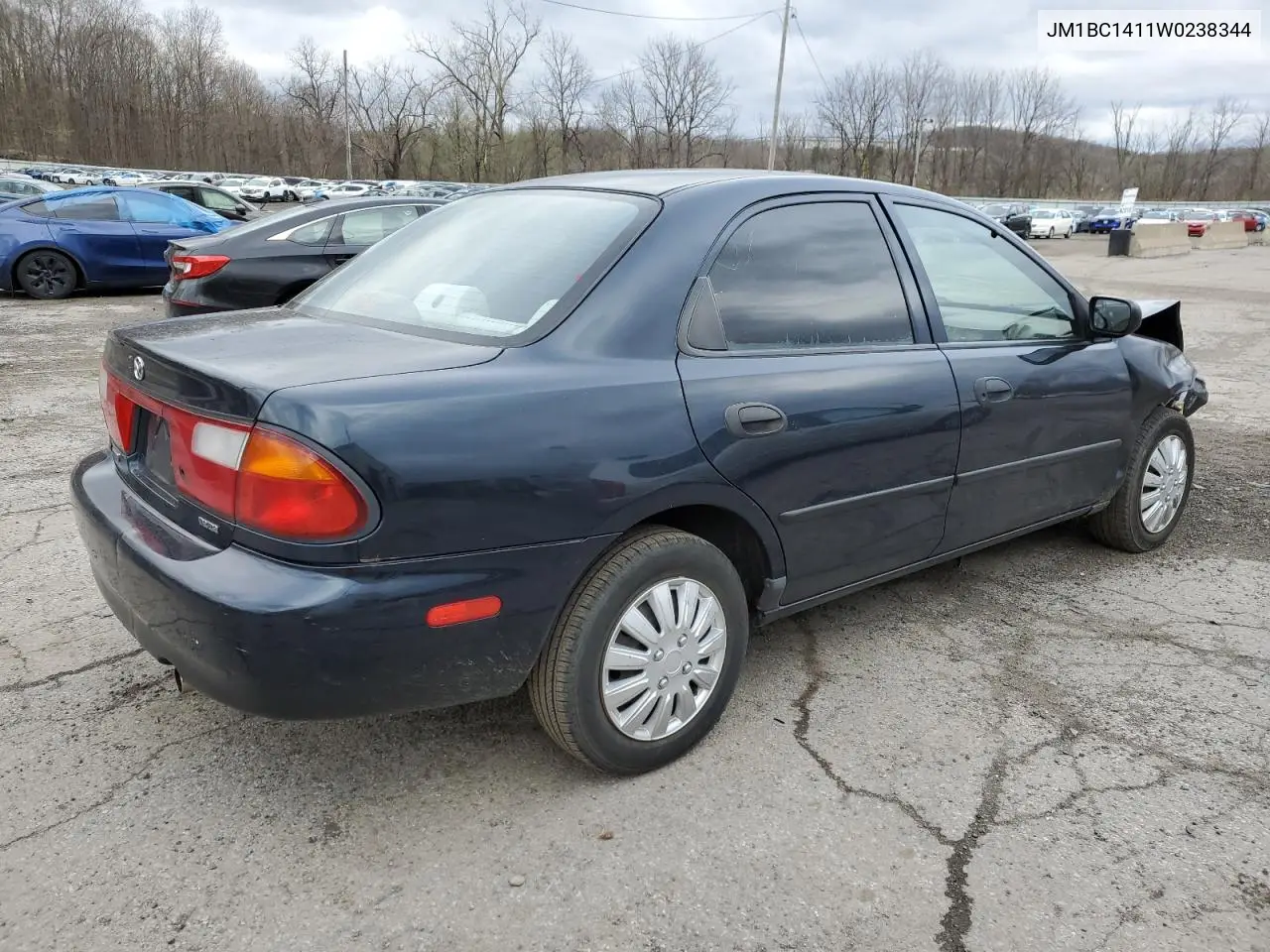 1998 Mazda Protege Dx VIN: JM1BC1411W0238344 Lot: 53330465