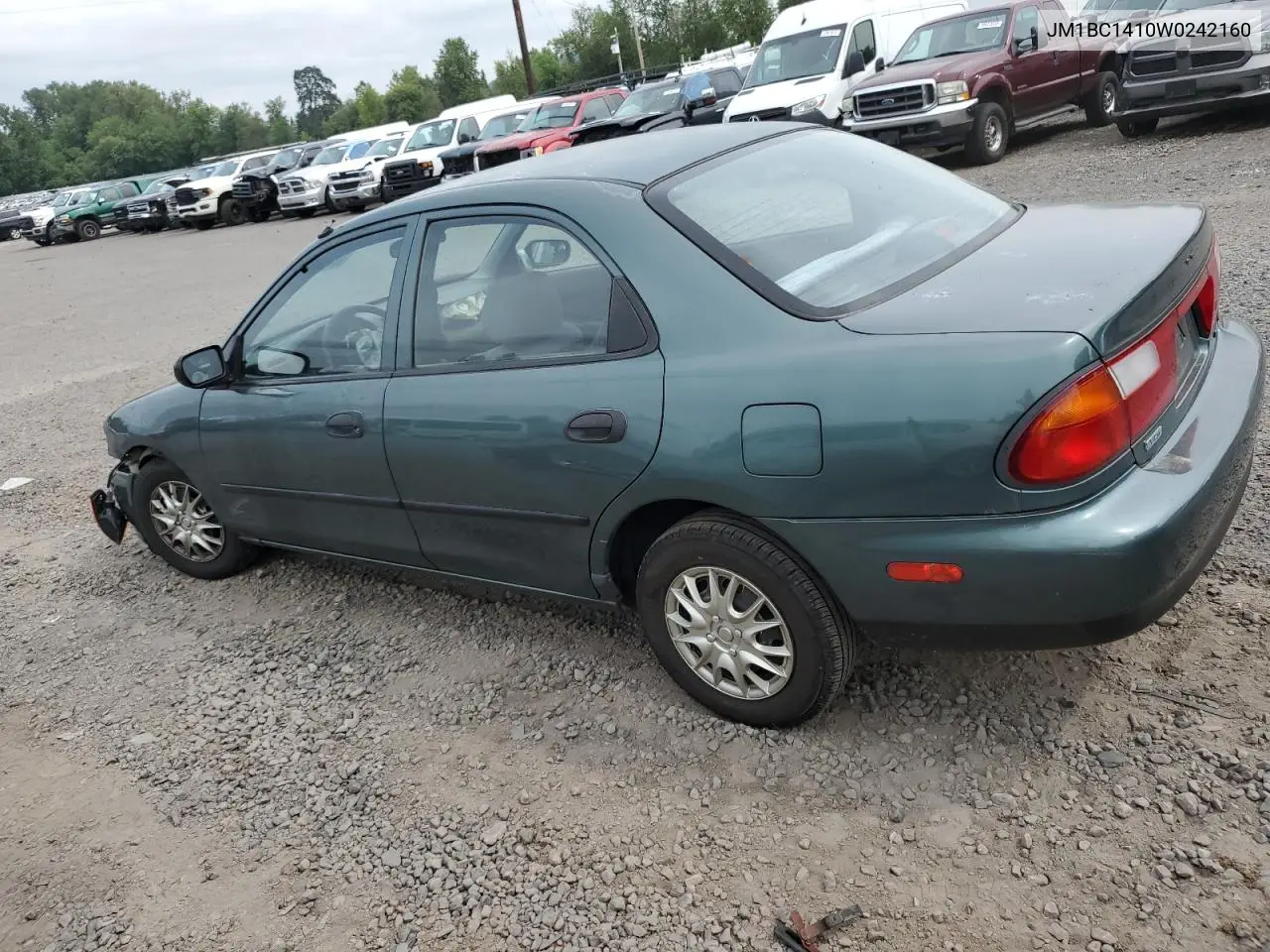 1998 Mazda Protege Dx VIN: JM1BC1410W0242160 Lot: 62419175