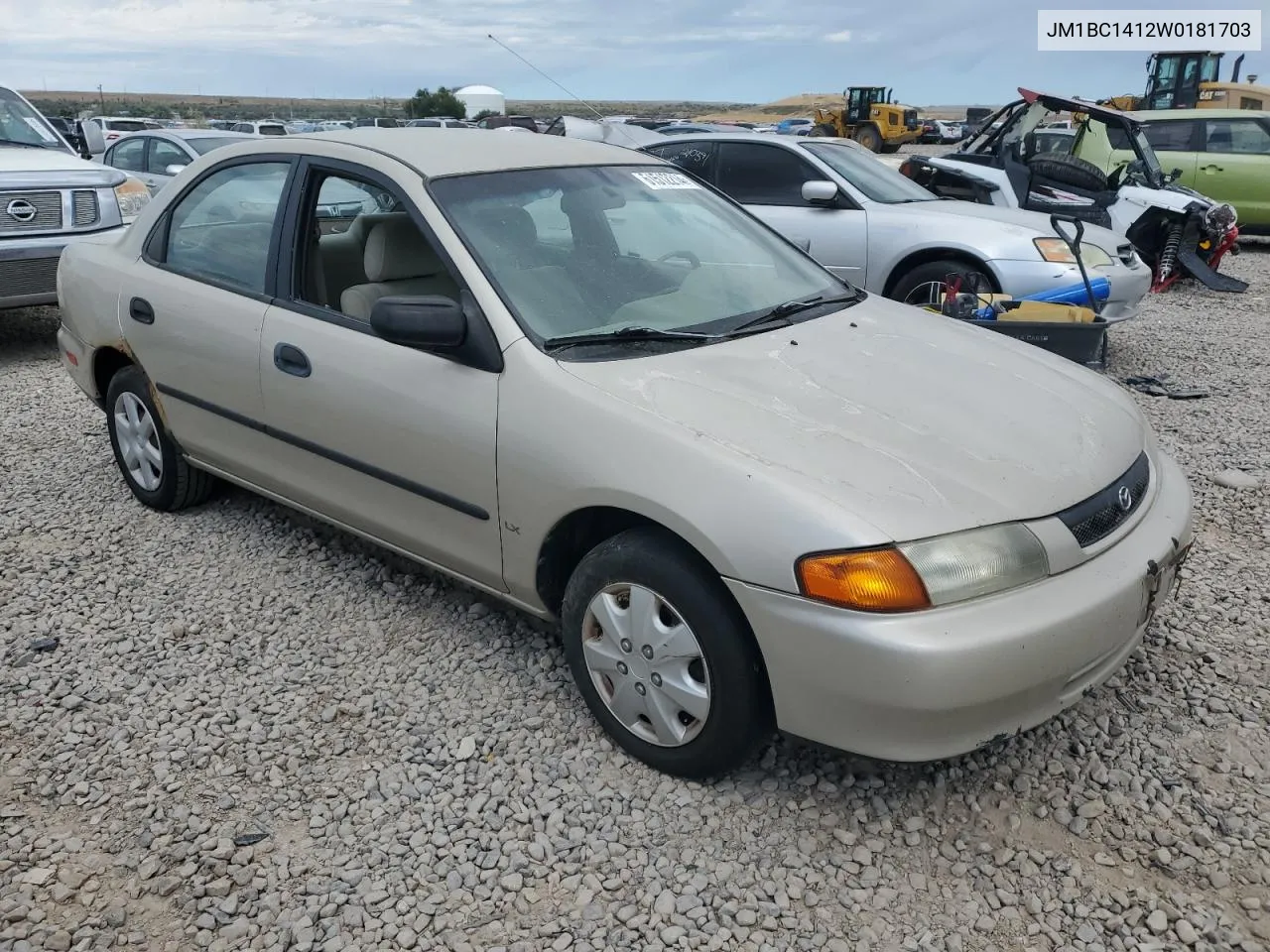 1998 Mazda Protege Dx VIN: JM1BC1412W0181703 Lot: 84111754
