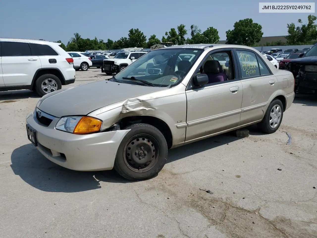 2000 Mazda Protege Dx VIN: JM1BJ2225Y0249762 Lot: 59950735